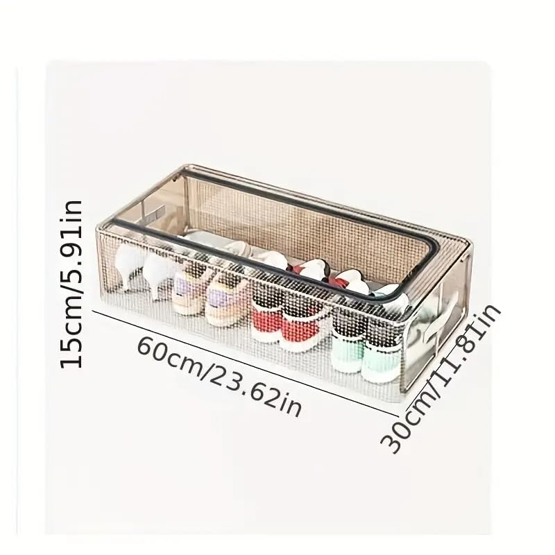 Foldable Mesh Shoe Organizer Box - Extra Large Size