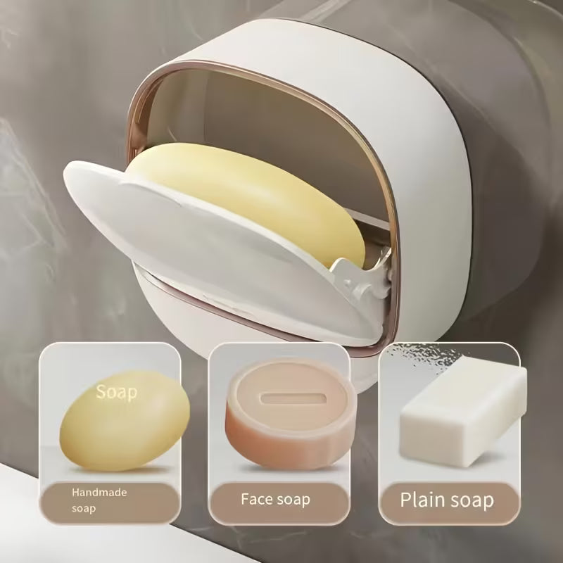 Self-Draining Covered Soap Box - Buy 1 Get 1 Free