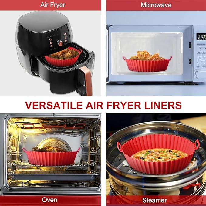 Silicone Air Fryer Basket ( 2 Piece Big size)