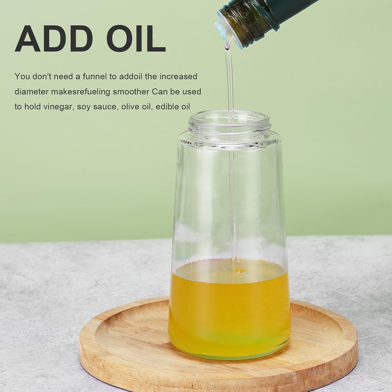 2-in-1 Oil Dispenser - Glass, Spray and Pour Design