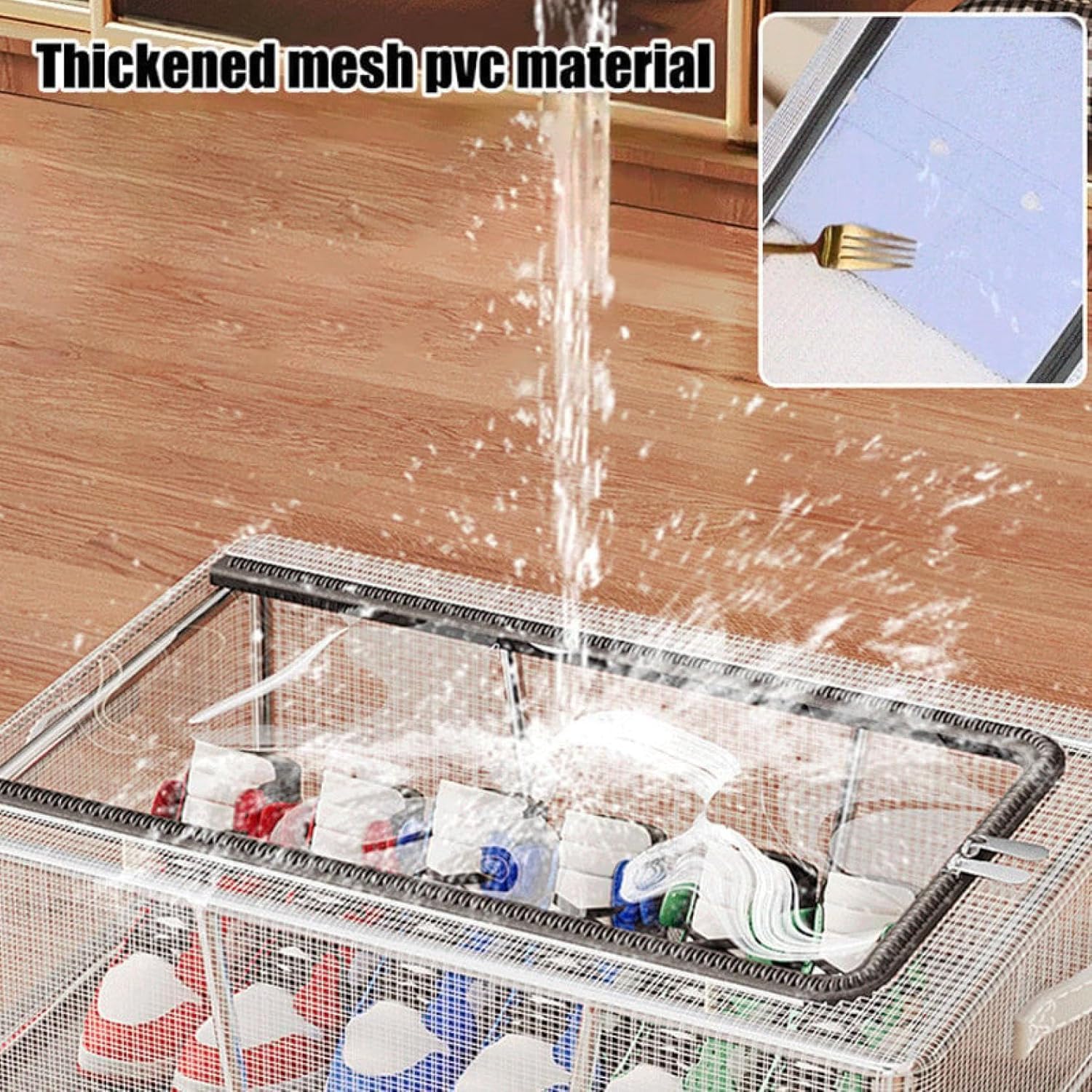 Foldable Mesh Shoe Organizer Box - Extra Large Size