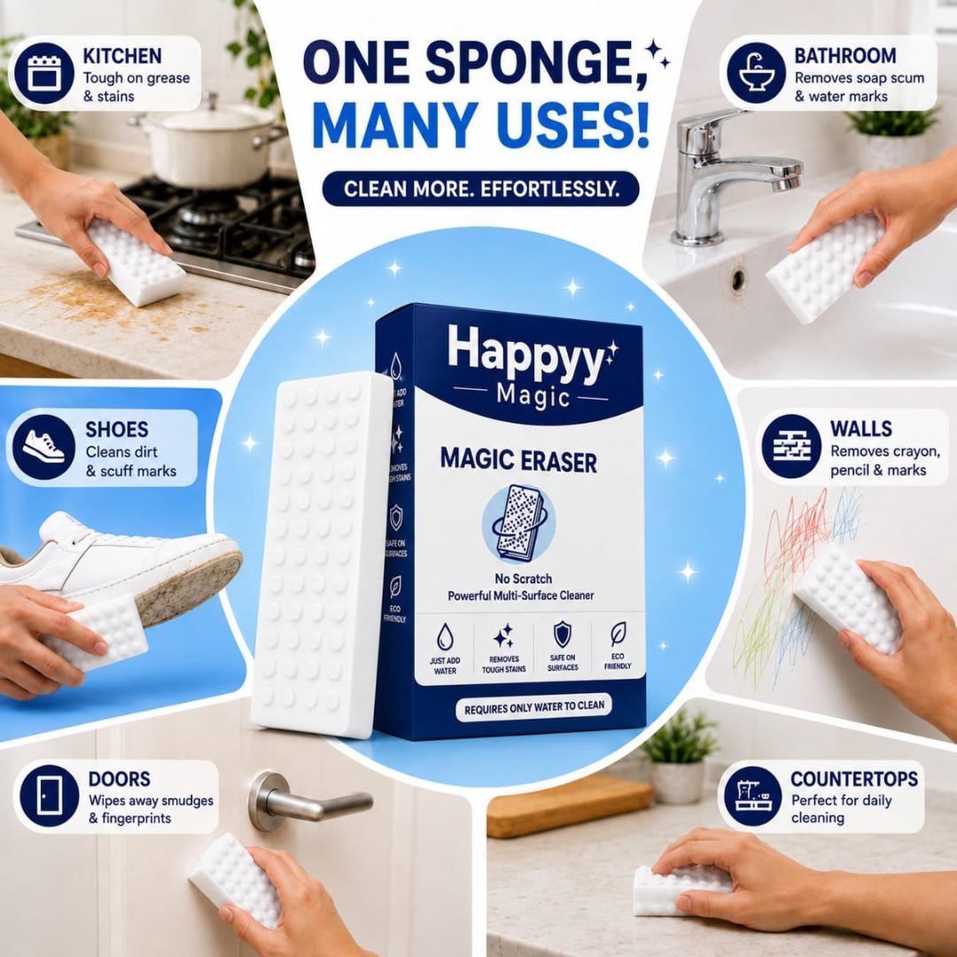 Happy Magic Eraser – Pack of 3