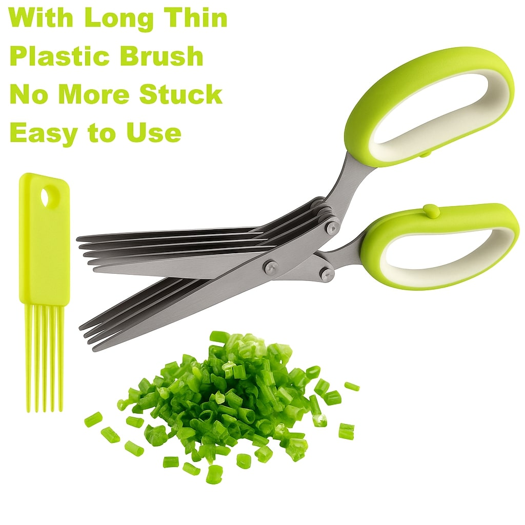 5 Blade Stainless Steel Vegetable Shredding Scissor