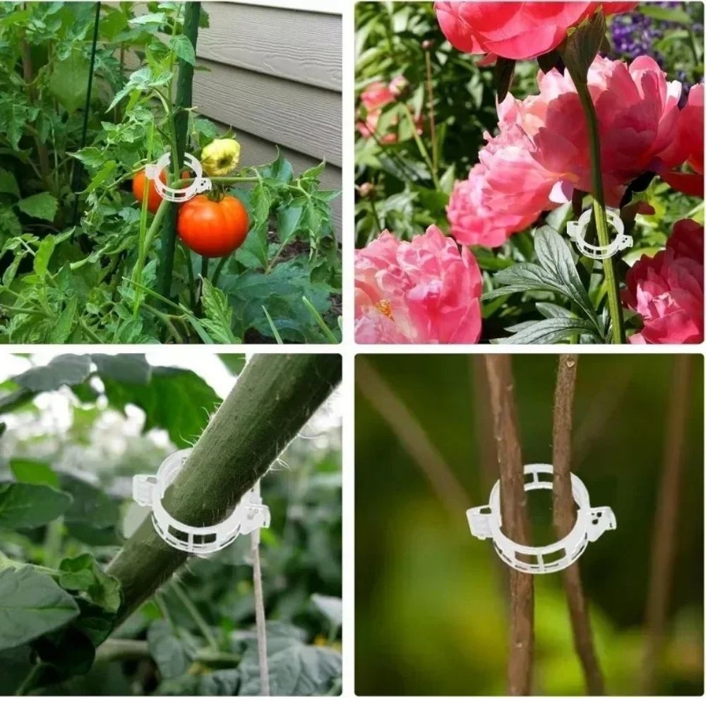 Reusable Smart Clips for Plant Support (100 clips)
