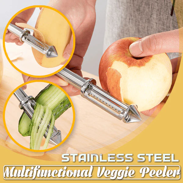 3 in 1 Stainless steel Multifunctional Veggie Peeler | Buy 1 get 1 FREE