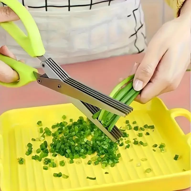 5 Blade Stainless Steel Vegetable Shredding Scissor