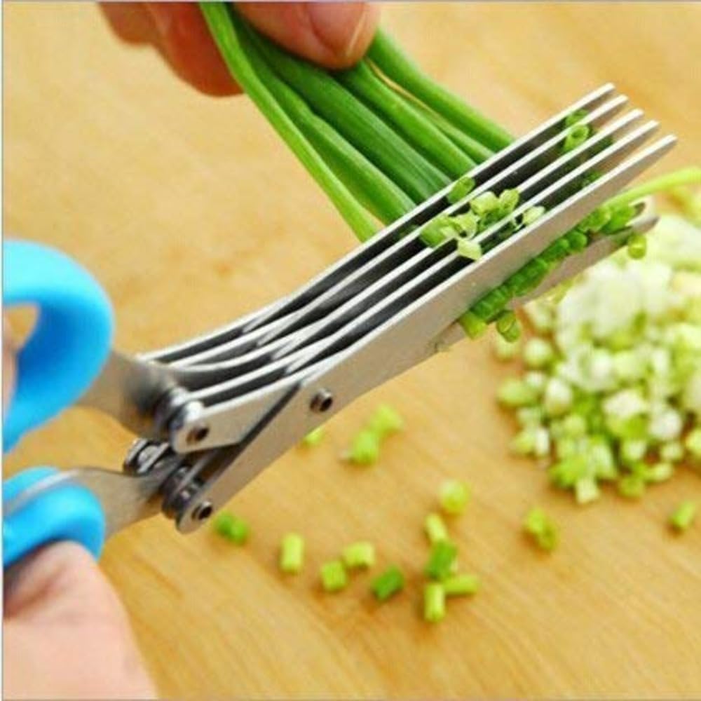 5 Blade Stainless Steel Vegetable Shredding Scissor