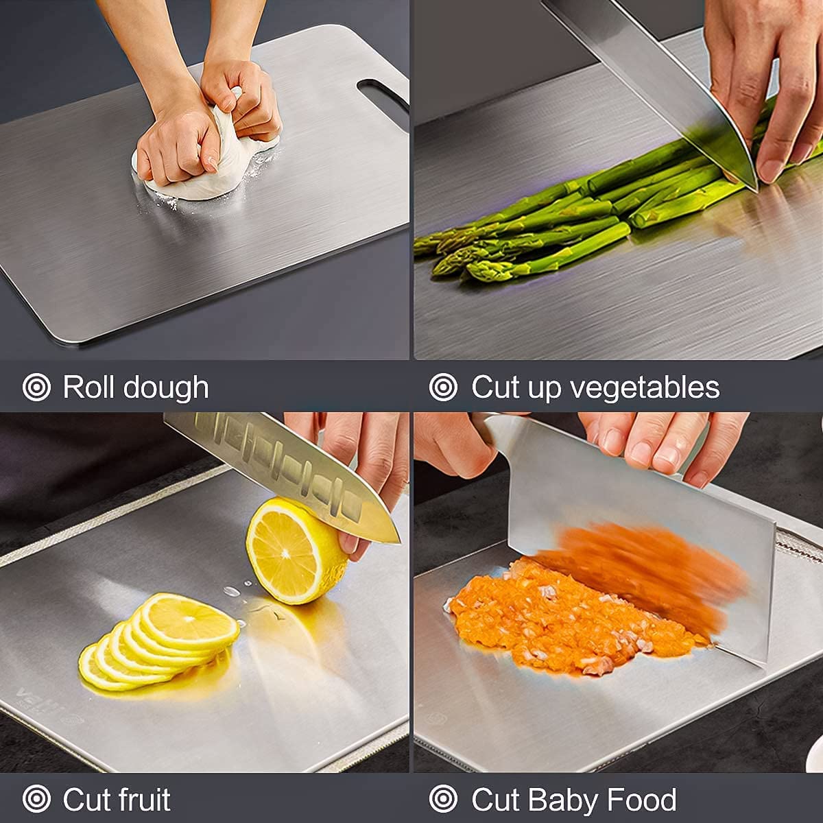 Stainless Steel Chopping Board 35x31cm