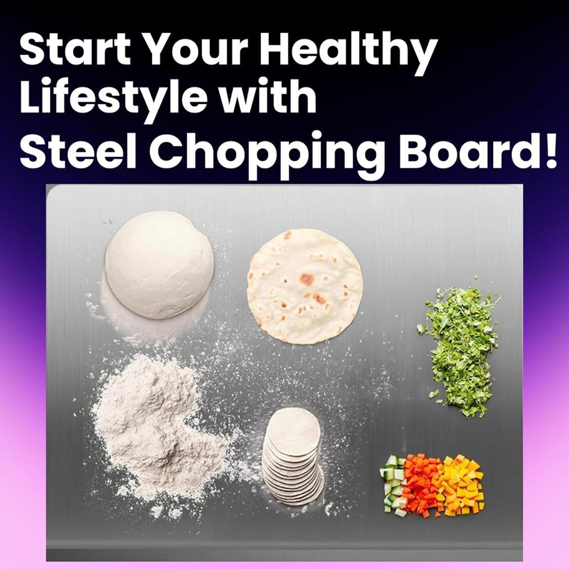 Stainless Steel Chopping Board 35x31cm