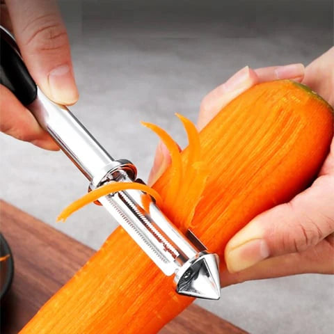 3 in 1 Stainless steel Multifunctional Veggie Peeler | Buy 1 get 1 FREE