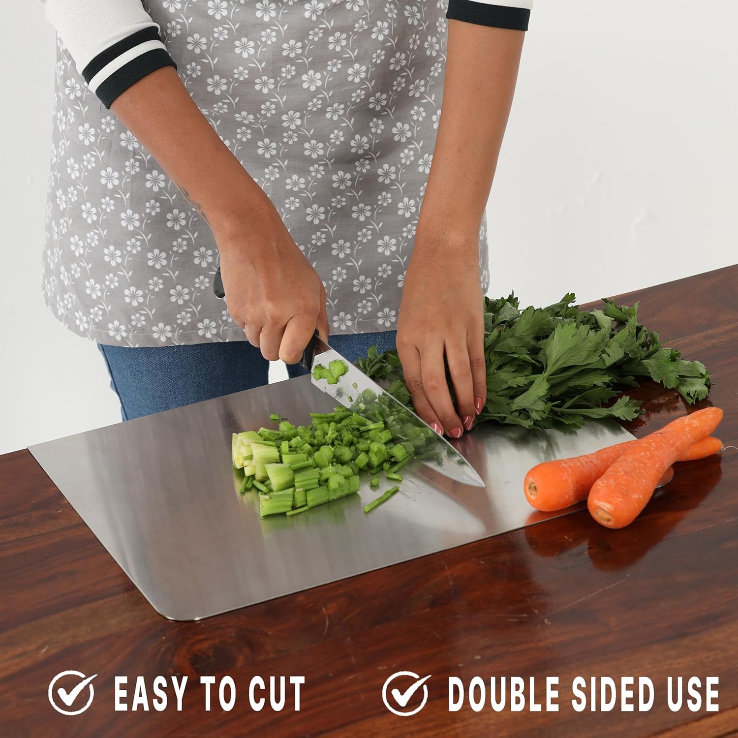 Stainless Steel Chopping Board 35x31cm