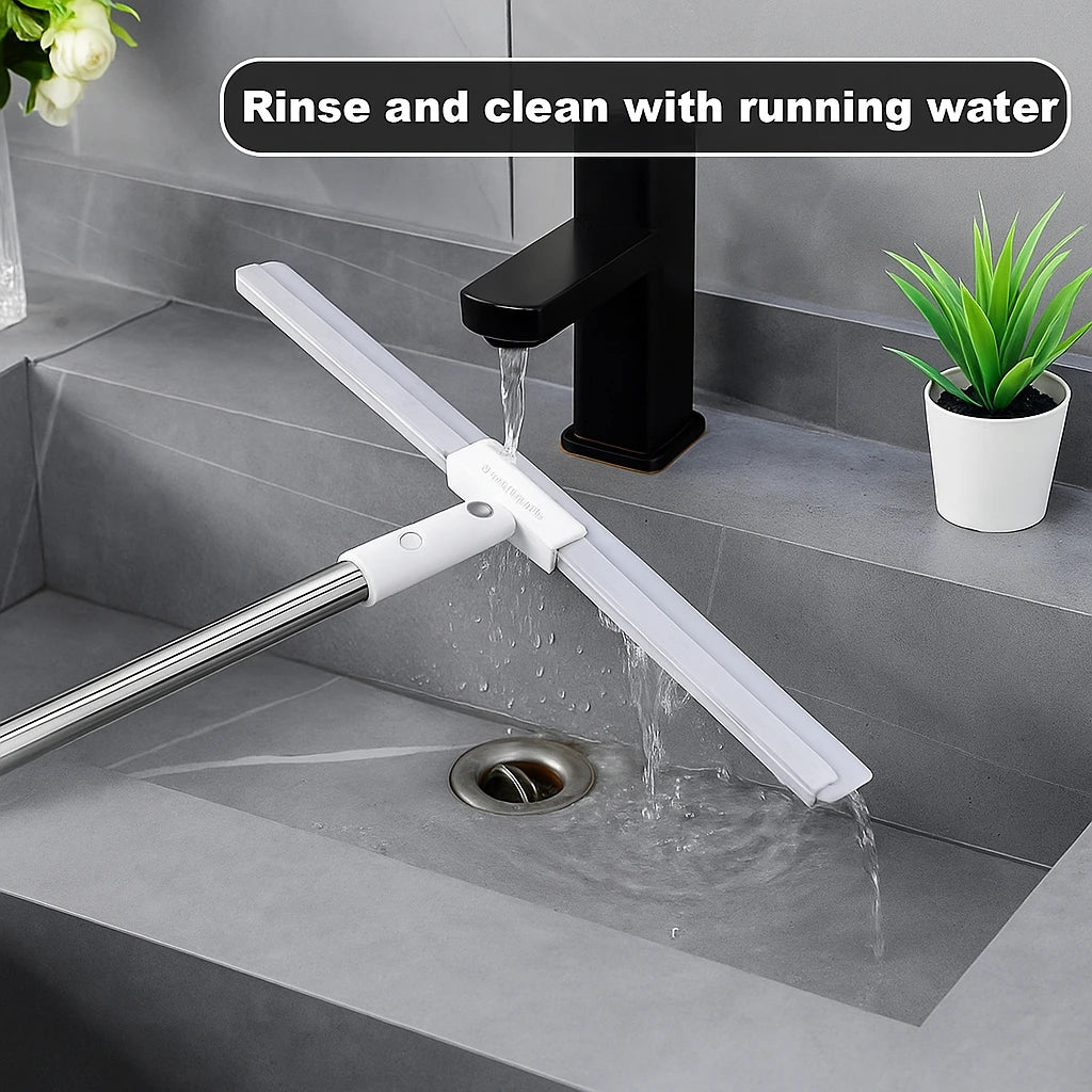 Multipurpose Wiper & Broom| Adjustable Silicon Blade | 180° Rotating Head