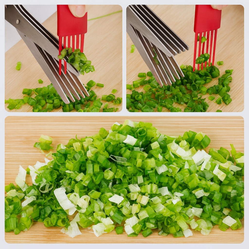 5 Blade Stainless Steel Vegetable Shredding Scissor
