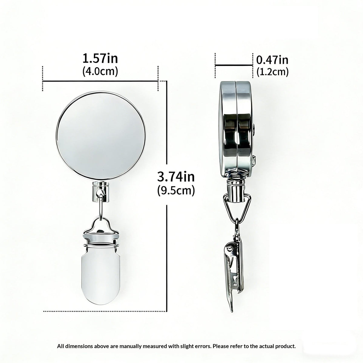 Self-Adhesive Retractable Towel Clip Hanger (Pack of 2)