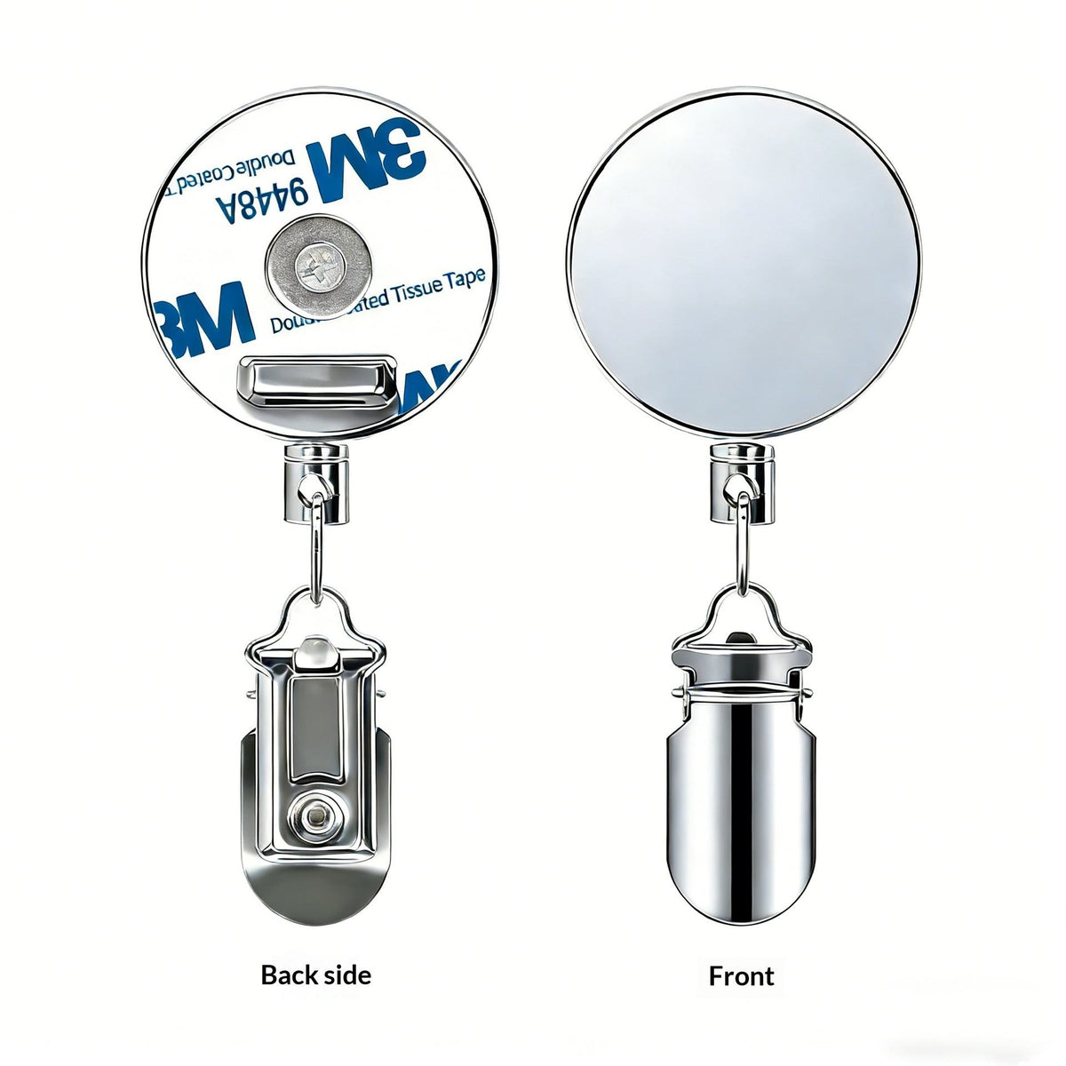 Self-Adhesive Retractable Towel Clip Hanger (Pack of 2)