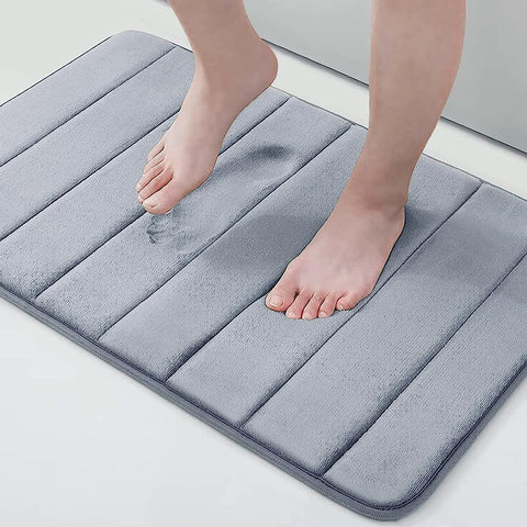 Stripe Memory Foam Bath Mat